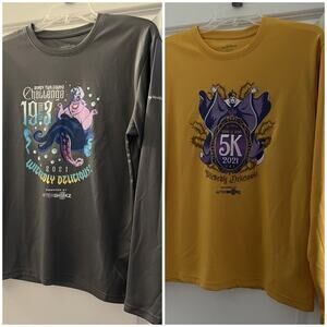 RunDisney Wine & Dine 2021 Shirt Bundle Small | Ursula Two Course + Evil Queen